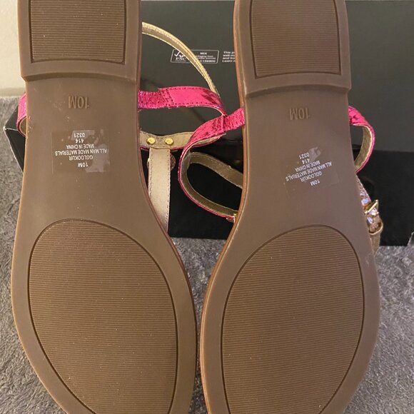π NWT GBG Los Angeles Hot Pink Sandals β Size 10M | Glam, Chic & Vacation-Ready - Picture 7 of 8